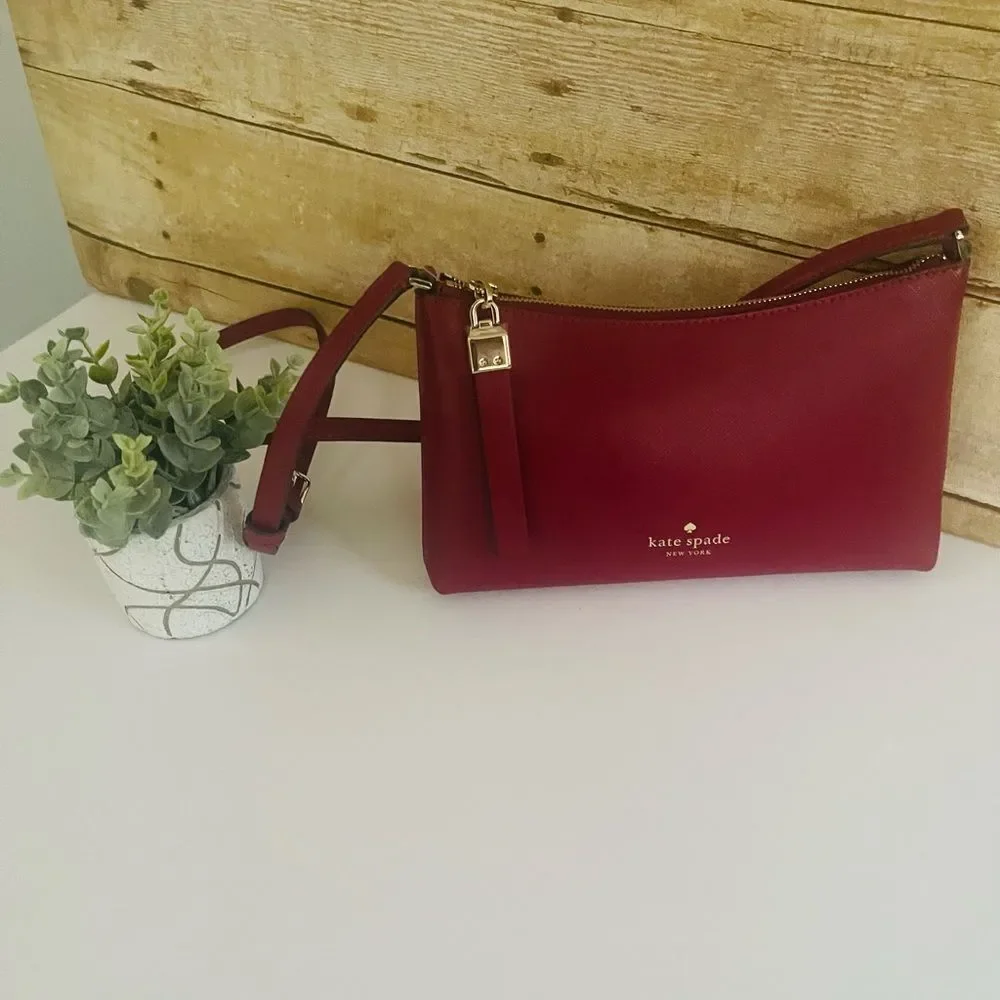 Kate Spade Elegant Red Women's Crossbody Bag